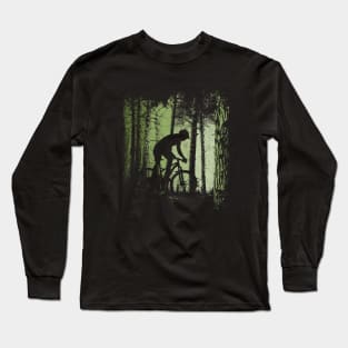 Forest Trail Biker Offroad Downhill MTB Cyclist Long Sleeve T-Shirt